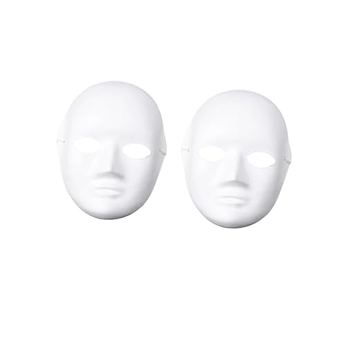 KONTONTY Halloween-set 4-teilig Weiße Papier-pulp-art-maske Party-maske für Erwachsene und Jungen und Mädchen KONTONTY Halloween-set 4-teilig Weiße Papier-pulp-art-maske Party-maske für Erwachsene und Jungen und Mädchen von KONTONTY