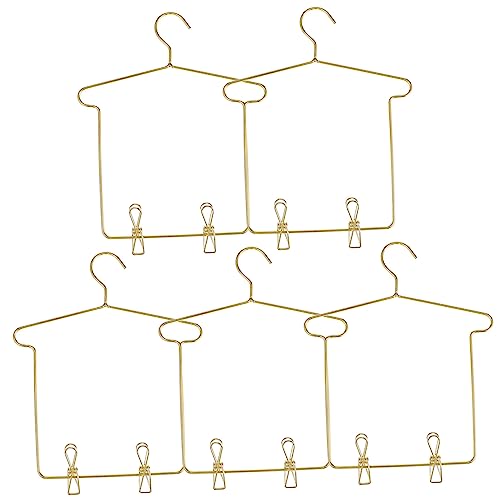 KONTONTY 5 Sätze Doll Kleiderbügel Teiliges für Puppenbekleidung mit Clips Kleiderständer für Puppen Zubehör für Puppenhäuser Stabil und Einfach zu Verwenden KONTONTY 5 Sätze Doll Kleiderbügel Teiliges für Puppenbekleidung mit Clips Kleiderständer für Puppen Zubehör für Puppenhäuser Stabil und Einfach zu Verwenden von KONTONTY