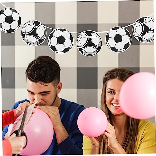 KONTONTY 5sätze Fußball Banner Dekoration Fußball- Geburtstag Party Zubehör Leichte Und Einfach Zu Installierende Für Festliche Anlässe Und Alltägliche Dekorationen von KONTONTY