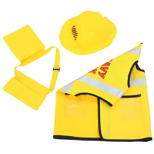 KONTONTY 5 Stück Cosplay Handwerker Kostüm Teiliges mit Hut Weste Gürtel Atmungsaktiv Strapazierfähig für Halloween Fasching Geburtstagsfeier Bühnenauftritt KONTONTY 5 Stück Cosplay Handwerker Kostüm Teiliges mit Hut Weste Gürtel Atmungsaktiv Strapazierfähig für Halloween Fasching Geburtstagsfeier Bühnenauftritt von KONTONTY