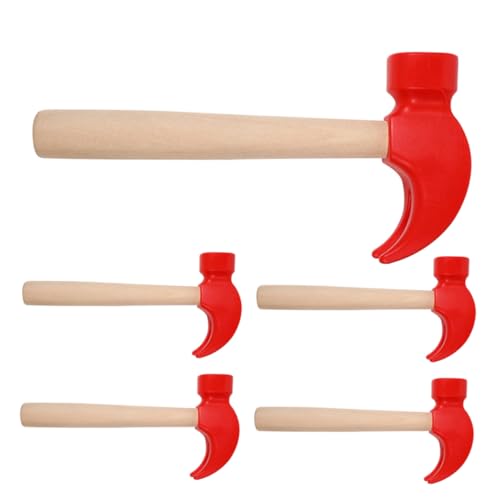 KONTONTY Holzhammerspielzeug Für Kinder Montessori-Spielzeug Feinmotorik Konstruktionsspielzeug Mit Simulierten Hämmern Geeignet Für Kleinkinder Rot von KONTONTY