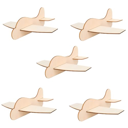 KONTONTY 5 Stück Holzflugzeug Bausätze für Kinder Unbemalte Selbstgemacht Flugzeuge Kreatives Basteln Malspielzeug für Kinder Flugzeughandwerk KONTONTY 5 Stück Holzflugzeug Bausätze für Kinder Unbemalte Selbstgemacht Flugzeuge Kreatives Basteln Malspielzeug für Kinder Flugzeughandwerk von KONTONTY