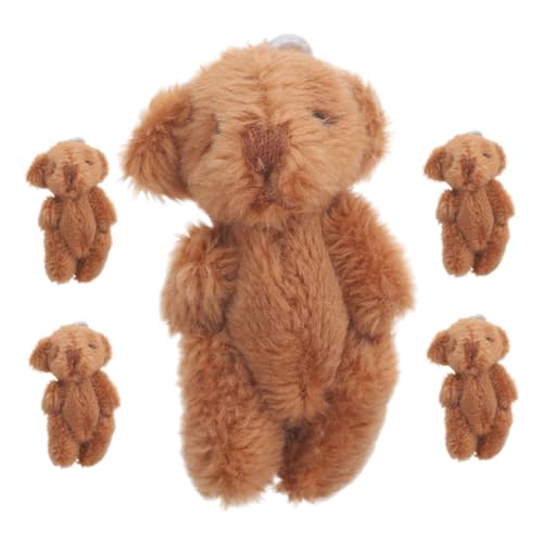 KONTONTY 5 Stück Mini Plüschbär Realistische für Schlüsselanhänger DIY Bastelzubehör Geburtstagsfeiern Hochzeiten und Wohnkultur Kuschelig und Detailgetreu KONTONTY 5 Stück Mini Plüschbär Realistische für Schlüsselanhänger DIY Bastelzubehör Geburtstagsfeiern Hochzeiten und Wohnkultur Kuschelig und Detailgetreu von KONTONTY