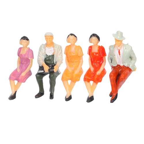 KONTONTY 5 Stück Miniatur Figuren Sitzend Bunte Modellbau Figuren Für Diorama Puppenhaus Robuste Realistische Menschen Für Kreative Landschaften KONTONTY 5 Stück Miniatur Figuren Sitzend Bunte Modellbau Figuren Für Diorama Puppenhaus Robuste Realistische Menschen Für Kreative Landschaften von KONTONTY