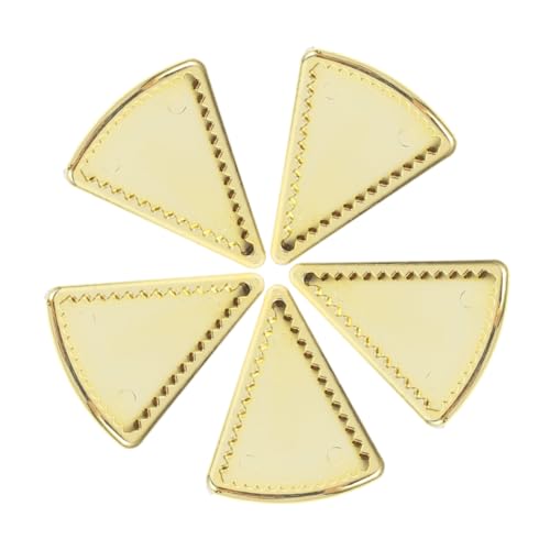 KONTONTY 5 Stück Miniatur Geschirr Goldene Teller für Puppenhaus Dekoration Tiny Plates für Mini Küche und DIY Szenen für Miniaturmöbel von KONTONTY