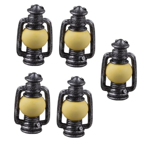 KONTONTY 5 Stück Miniatur Kerosinlampe Teiliges aus Resin Realistische Simulation Kleines Modell Puppenhaus Zubehör Dekorative Haus Lampe für Kreative Szenerien und Sammler KONTONTY 5 Stück Miniatur Kerosinlampe Teiliges aus Resin Realistische Simulation Kleines Modell Puppenhaus Zubehör Dekorative Haus Lampe für Kreative Szenerien und Sammler von KONTONTY