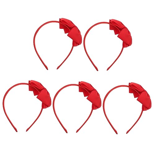 KONTONTY 5 Stück Schleife Stirnband Bands Haarband Bögen Kleinkind haarschmuck haar spangen deko Kinderparty Gefälligkeiten Cosplay-Kopfschmuck Geripptes Stirnband aus Polyester rot KONTONTY 5 Stück Schleife Stirnband Bands Haarband Bögen Kleinkind haarschmuck haar spangen deko Kinderparty Gefälligkeiten Cosplay-Kopfschmuck Geripptes Stirnband aus Polyester rot von KONTONTY