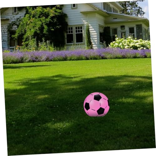 KONTONTY 5 Stück Teiliges Aufblasbares Fußballspielzeug aus Bruchfestem Kunststoff Leicht und Tragbar Buntes für Haustiere Indoor und Outdoor Spielspaß Zufällige Farbe Zufällige Farbe von KONTONTY