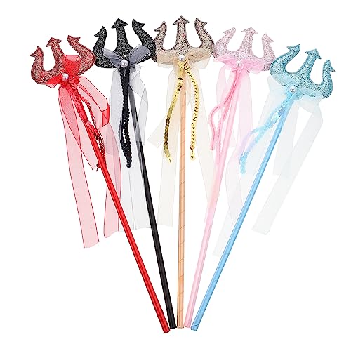 KONTONTY 5 Stück Teiliges Feenstab aus Glitzerband Zauberstab für Halloween Leichtes Langlebiges Material Bezauberndes für Junge Mädchen Party Accessoire und Geburtstagsdeko KONTONTY 5 Stück Teiliges Feenstab aus Glitzerband Zauberstab für Halloween Leichtes Langlebiges Material Bezauberndes für Junge Mädchen Party Accessoire und Geburtstagsdeko von KONTONTY