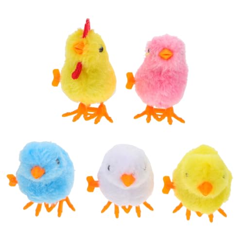 KONTONTY 5 Stück Teiliges Plüschküken Aufziehspielzeug Lebensechte Babyhühner Figuren Batteriefrei Fördert Feinmotorik und Kreativität für Ostern Kindergeburtstag Indoor und Outdoor KONTONTY 5 Stück Teiliges Plüschküken Aufziehspielzeug Lebensechte Babyhühner Figuren Batteriefrei Fördert Feinmotorik und Kreativität für Ostern Kindergeburtstag Indoor und Outdoor von KONTONTY