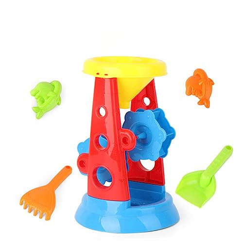 KONTONTY 5 Stück Teiliges Set Kunststoff Strandspielzeug für Sandkasten Eimer und Sanduhr für Kreative Outdoor Spiele Am Strand für Jungen KONTONTY 5 Stück Teiliges Set Kunststoff Strandspielzeug für Sandkasten Eimer und Sanduhr für Kreative Outdoor Spiele Am Strand für Jungen von KONTONTY