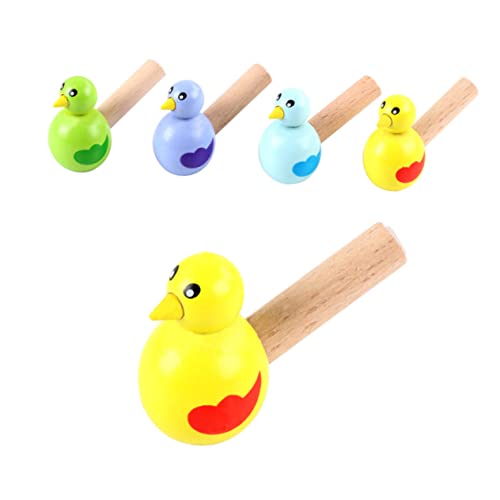 KONTONTY 5 Stück Vogelpfeife Musik-erleuchtungs- Vogelförmige Pfeife Kreative Pfeife Kinderspielzeug Pfeifen Musikspielzeug Cartoon-pfeifen Holz von KONTONTY