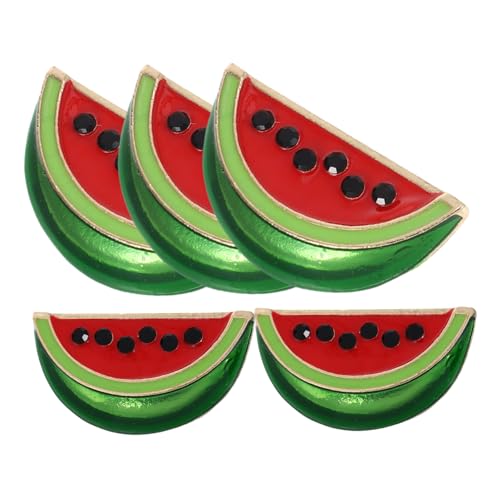 KONTONTY 5 Stück Wassermelonen Brosche Wassermelonen Dekorative Wassermelonen Anstecknadel Wassermelonen Party Dekorationen Anstecknadeln Modische Picks Damen Wassermelonen von KONTONTY