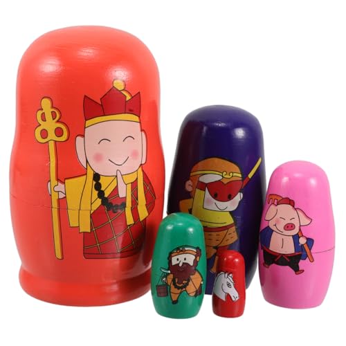 KONTONTY Russische Matrjoschkas Aus Wukong Und West Monk Stapelspielzeug Für Weihnachten von KONTONTY