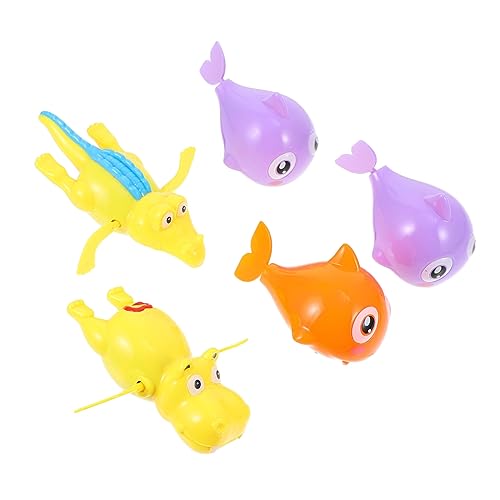KONTONTY 5 Stück aufziehbares Badespielzeug Badewannenspielzeug für Kleinkinder Babybadspielzeug Kinderpoolspielzeug Badespielzeug Kleinkind Kunststoff Kunststoff Zufällige Farbe KONTONTY 5 Stück aufziehbares Badespielzeug Badewannenspielzeug für Kleinkinder Babybadspielzeug Kinderpoolspielzeug Badespielzeug Kleinkind Kunststoff Kunststoff Zufällige Farbe von KONTONTY