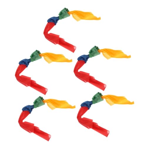KONTONTY 5 Teiliges Schal Sensory Bänder Seidenschal Seidenkopftuch Seidentaschentuch Spiel Seide Einstecktuch Boutonniere Schleier Taschentücher Herren Sensory Schal Spiel von KONTONTY