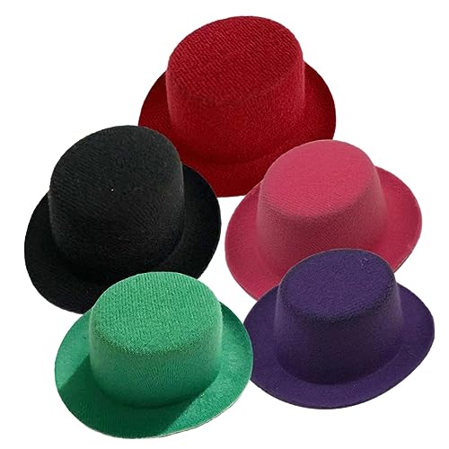 KONTONTY 5 Teiliges Zylinder Zubehör Partyhut Mini Miniaturhüte Puppenzubehör Mini Hüte Mini Winzige Kleine Mini Strickmützen Mini Hut Zum Basteln Weihnachten Mini Zylinder KONTONTY 5 Teiliges Zylinder Zubehör Partyhut Mini Miniaturhüte Puppenzubehör Mini Hüte Mini Winzige Kleine Mini Strickmützen Mini Hut Zum Basteln Weihnachten Mini Zylinder von KONTONTY