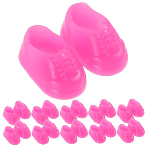 KONTONTY 50 Paar Mini Schuhe Für Puppen Süße Gelbe Enten Accessoires Anzieh Schuhe Für Fantasievolles Spielgeschenk Für Kleinkind Hausschuhe von KONTONTY