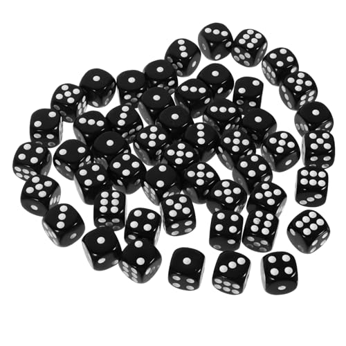 KONTONTY 50 Stück Acryl Würfel für Brettspiele Lustige Spielwürfel für Partys Barspiele und Ktv Robuste Langlebige Spielaccessoires für Stundenlangen Spielspaß KONTONTY 50 Stück Acryl Würfel für Brettspiele Lustige Spielwürfel für Partys Barspiele und Ktv Robuste Langlebige Spielaccessoires für Stundenlangen Spielspaß von KONTONTY