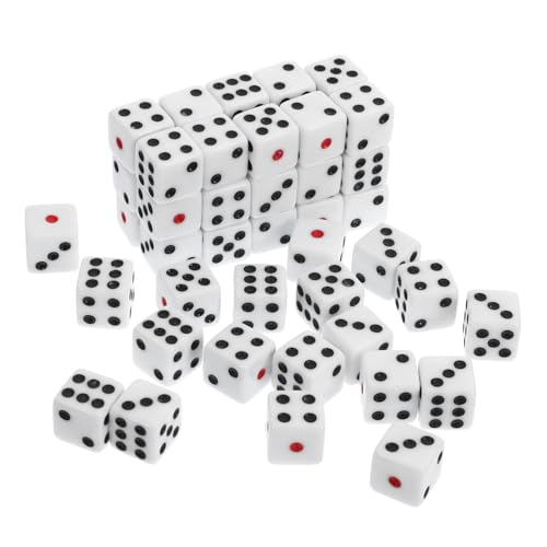 KONTONTY 50 Stück Acrylwürfel Tragbare Seitige Spielwürfel für Brettspiele für Partys und Familienfeiern Vielseitig Einsetzbar als Spielzubehör KONTONTY 50 Stück Acrylwürfel Tragbare Seitige Spielwürfel für Brettspiele für Partys und Familienfeiern Vielseitig Einsetzbar als Spielzubehör von KONTONTY