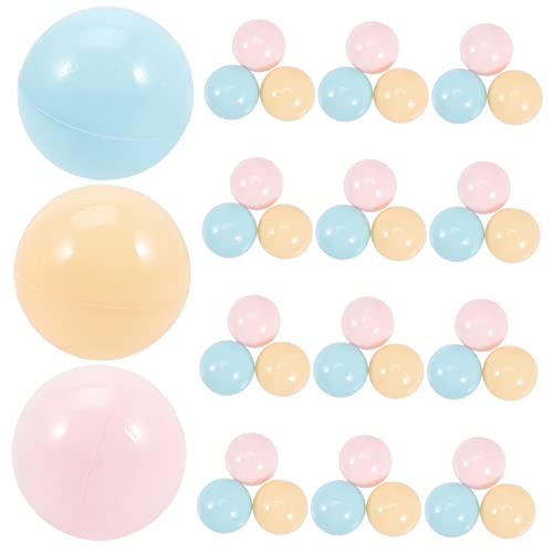 KONTONTY Pool-Zelt-Spielzeug für Jungen und Mädchen 50 Stück Ozeanbälle Wasserbälle Bälle für Bällebad Kinderbälle zufällige Farbe von KONTONTY