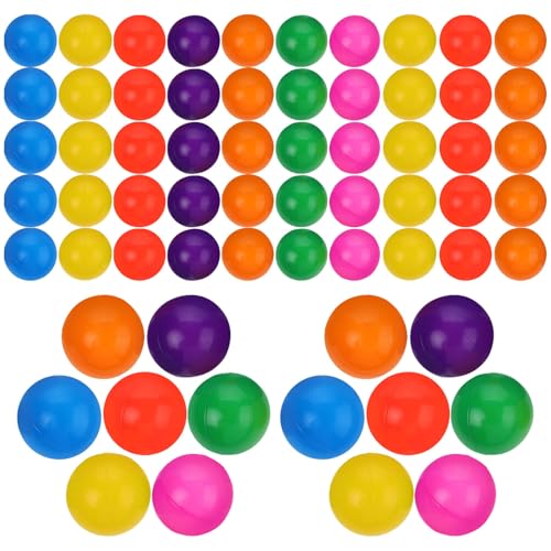 KONTONTY 50 Stück Bobo-Ball- Schwimmbecken Bällebad Spielstiftbälle für Babys Bällebadbälle für Kleinkinder Ballgrubenball Mini-Bällebad Bälle poolball Plastik von KONTONTY