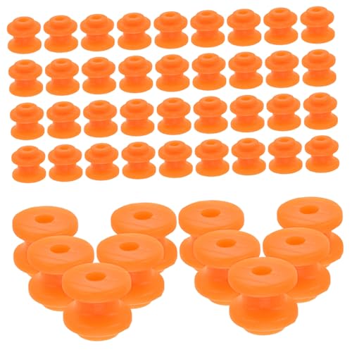 KONTONTY 50 Stück EIN-Slot-riemenscheibenmodell Kleiner Motor Elektromotor Getriebesatz Zahnriemenscheibe Aus Kunststoff Gang Spielzeugauto Schneckengetriebe Aus Kunststoff Orange Plastik von KONTONTY