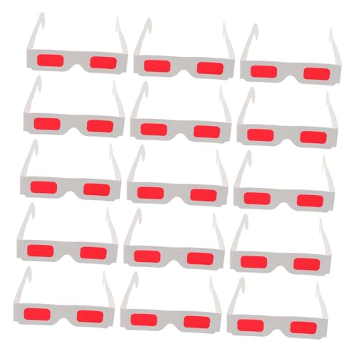 KONTONTY 3D-Brillen für Jungen und Mädchen zum Valentinstag 50 Stück rote Filmbrillen aus Papier Partygeschenke Geburtstagszubehör Belohnungen fürs Klassenzimmer KONTONTY 3D-Brillen für Jungen und Mädchen zum Valentinstag 50 Stück rote Filmbrillen aus Papier Partygeschenke Geburtstagszubehör Belohnungen fürs Klassenzimmer von KONTONTY