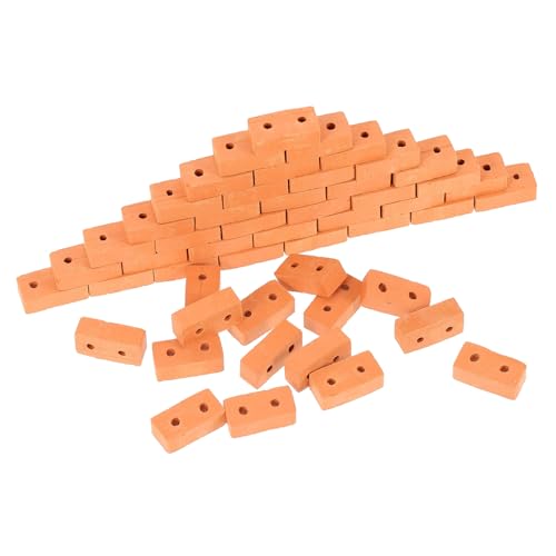 KONTONTY 50 Stück Gebäudemodellsteine Miniaturziegel Schaumziegel Bausteine Schüttgut Bausatz Miniatur-Ziegeldekor Mikro-Landschaftsziegeldekor Simulationsbaustein Mini-Steine Ton rot KONTONTY 50 Stück Gebäudemodellsteine Miniaturziegel Schaumziegel Bausteine Schüttgut Bausatz Miniatur-Ziegeldekor Mikro-Landschaftsziegeldekor Simulationsbaustein Mini-Steine Ton rot von KONTONTY