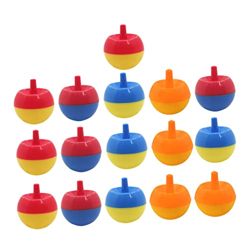 KONTONTY 50 Stück Kreisel kinderspielzeug für Film Tragbares Fun Toy Gyro - Kreiseloberteil Top- Druckentlastungskreisel PVC von KONTONTY
