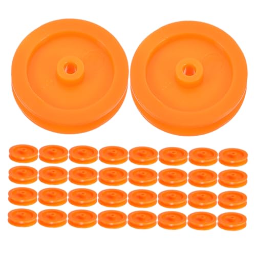 KONTONTY 50 Stück Kunststoff Riemenscheiben für DIY Spielzeugautos und Flugzeuge Langlebige und Stabile Pulley Wheels für Heimwerker Projekte für Riemenmontage und Modellbau von KONTONTY