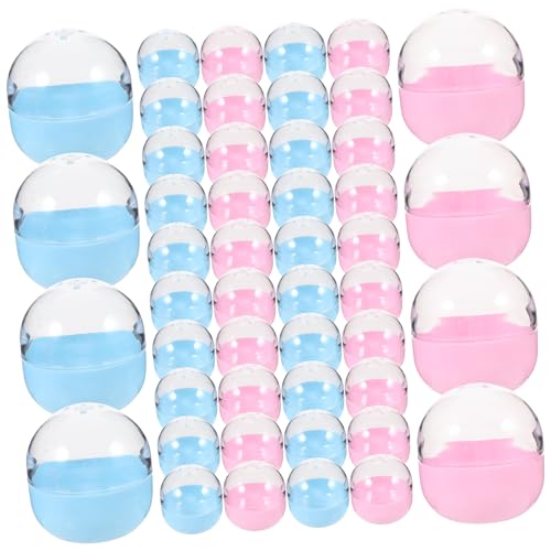 KONTONTY 50 Stück Leere Bunte Kunststoff Kapseln Wiederverwendbare Multifunktionale Süßigkeiten Aufbewahrungsboxen Teilbare Plastik Bälle für Candy Display Zufällige Farbe KONTONTY 50 Stück Leere Bunte Kunststoff Kapseln Wiederverwendbare Multifunktionale Süßigkeiten Aufbewahrungsboxen Teilbare Plastik Bälle für Candy Display Zufällige Farbe von KONTONTY