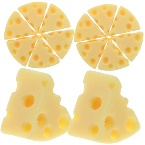 KONTONTY 50 Stück Mikrokäse Lebensmittel Künstlicher Käse Heimdekoration Dekorativer Käse Miniatur Hausdekoration Käsestatue Käseornament Gefälschtes Käsemodell Simulationskäse von KONTONTY