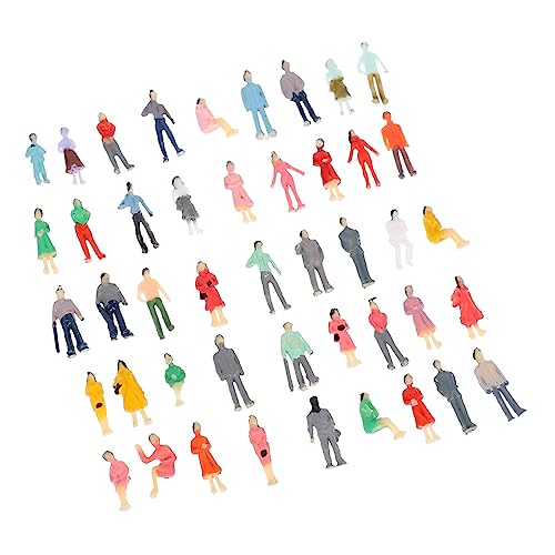 KONTONTY 50 Stück Mini Capsule People DIY Handyhüllen Dekoration Zubehör Kreative Bunte Figuren für Phone Shell Ornament Gestaltung von KONTONTY
