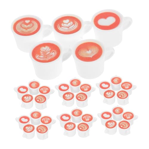 KONTONTY 50 Stück Miniatur Kaffeetassen aus Resin Kleine Miniaturküchen Accessoires Winzige Kaffeebecher für Puppenhaus Kreative Tischdekoration Platzsparendes Mini Küchenset für Mikro KONTONTY 50 Stück Miniatur Kaffeetassen aus Resin Kleine Miniaturküchen Accessoires Winzige Kaffeebecher für Puppenhaus Kreative Tischdekoration Platzsparendes Mini Küchenset für Mikro von KONTONTY