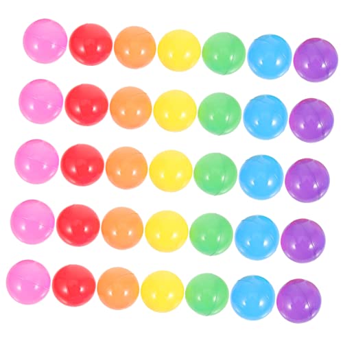 KONTONTY 50 Stück Farbige Ozeanbälle Aus Kunststoff Badespielzeug Für Kinder Poolballspielzeug Für Bällebad von KONTONTY