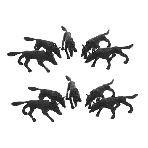 KONTONTY 50 Stück Polizeihund Figuren für Realistische Tierfiguren Kreativität und Sozialer Interaktion Simulierte Hundemodelle für Fantasievolles Drinnen und Draußen von KONTONTY