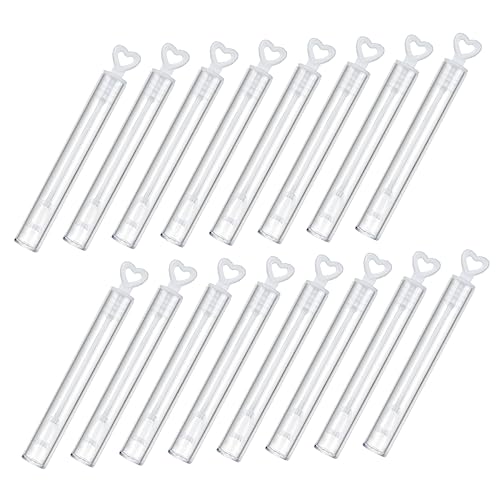 KONTONTY 50 Stück Sprudel Wasser Leere Flasche Seifenblasen für Zauberstäbe für Hochzeitsblasen Lösung hochzeitsdeko kinderspiele nupsis Blasenzauberstab Blasenblase Flasche Plastik von KONTONTY