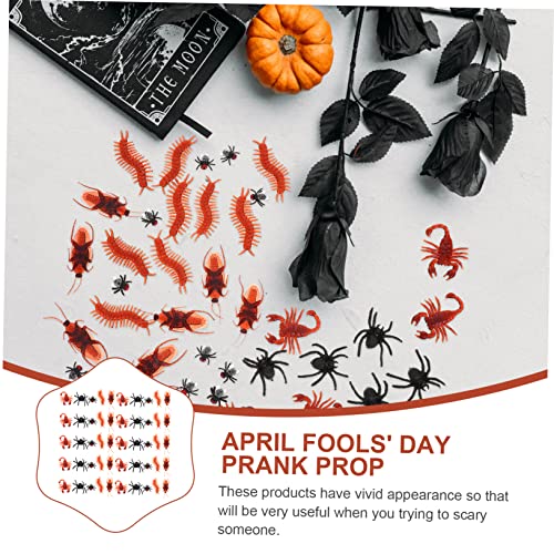 KONTONTY 50 Stück Teiliges Halloween Deko mit Realistischen Plastik Insekten und Spinnen Scorpion für April Fools Day Streiche Lebensechte Simulation für Gruselige Party Requisiten KONTONTY 50 Stück Teiliges Halloween Deko mit Realistischen Plastik Insekten und Spinnen Scorpion für April Fools Day Streiche Lebensechte Simulation für Gruselige Party Requisiten von KONTONTY