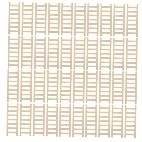 KONTONTY 50 Stück Teiliges Mini Holz Leiter Stabile Miniatur Puppenhaus Leiter DIY Holztreppe Möbelmodell für Puppenhaus Landschaftsdekoration Vielseitig Anpassbar Naturbelassen KONTONTY 50 Stück Teiliges Mini Holz Leiter Stabile Miniatur Puppenhaus Leiter DIY Holztreppe Möbelmodell für Puppenhaus Landschaftsdekoration Vielseitig Anpassbar Naturbelassen von KONTONTY