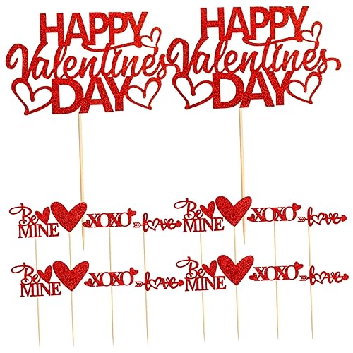KONTONTY 50 Stück Valentinstag Cupcake Toppers Teilig Herzförmige Tortendeko für Romantische Hochzeiten und Feiern Kreative Dekoration für Kuchen und Desserts KONTONTY 50 Stück Valentinstag Cupcake Toppers Teilig Herzförmige Tortendeko für Romantische Hochzeiten und Feiern Kreative Dekoration für Kuchen und Desserts von KONTONTY