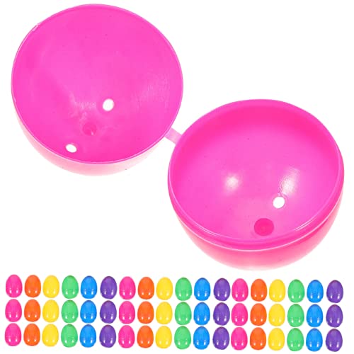 KONTONTY 50 Stücke Fillable Ostern Eier Pastell Themen Kunststoff Eier Eier Jagd Spielzeug Horizontale von KONTONTY