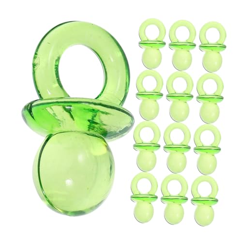 KONTONTY 50 Stück Schnulleranhänger Für Babypartys Mini Schnuller Acryl Ornament Tischdeko von KONTONTY