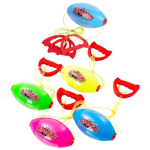 KONTONTY 5 Stücke Schiebe Hand Pull Shuttle Spiel Pull Shuttle Bälle Fitness Spiele Bälle Für Kinder Gemischt Pull Shuttle Spiel von KONTONTY