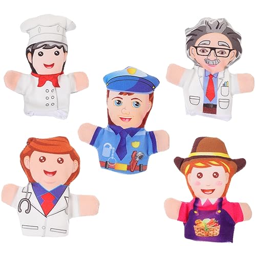 KONTONTY 5Pcs Handfinger Puppenspielzeug Mini Puppen Kinderspielzeug Kleinkind Fingerspielzeug Fingerspielzeug Fingerspielzeug Für Geschichtenerzählen Finger Puppenspielzeug Pp Baumwolle KONTONTY 5Pcs Handfinger Puppenspielzeug Mini Puppen Kinderspielzeug Kleinkind Fingerspielzeug Fingerspielzeug Fingerspielzeug Für Geschichtenerzählen Finger Puppenspielzeug Pp Baumwolle von KONTONTY