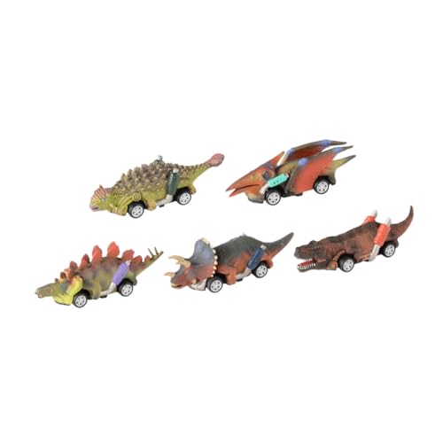 KONTONTY 5St Dinosaurier- interaktives kinderspielzeug ab 1 Jahr Junge lernspielzeug Toy Cars Fun Toy lustiges Fahrzeugspielzeug Miniatur-Spielzeugauto Plastik von KONTONTY