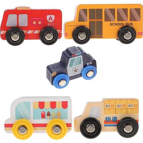 KONTONTY 5St Szenenauto aus Holz holzspielzeug Party für Spielzeugautos Flugzeugaktivitäten für hölzernes Holzfahrzeug Kognitives für Kinderautos KONTONTY 5St Szenenauto aus Holz holzspielzeug Party für Spielzeugautos Flugzeugaktivitäten für hölzernes Holzfahrzeug Kognitives für Kinderautos von KONTONTY