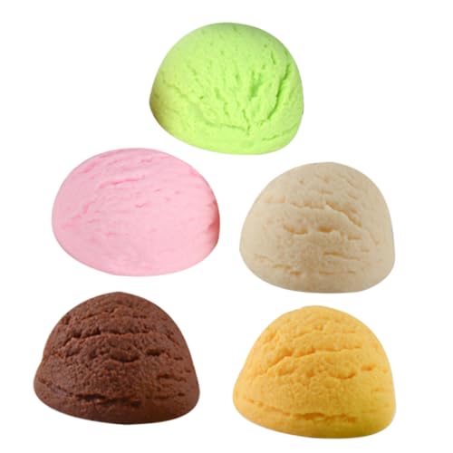 KONTONTY 5 Stück Künstliche Eiskugeln Realistisches EIS Modell für Dessert Shops Küchen Dekoration Fotografie Party Requisiten und Kunstskizzen KONTONTY 5 Stück Künstliche Eiskugeln Realistisches EIS Modell für Dessert Shops Küchen Dekoration Fotografie Party Requisiten und Kunstskizzen von KONTONTY
