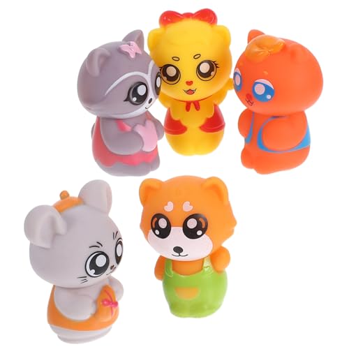 KONTONTY 5Stücke Fingerpuppen aus Hochwertigem Kinderfreundlichem Material Cartoon Fingerpuppen für Interaktive Rollenspiele und Kreative Geschichten KONTONTY 5Stücke Fingerpuppen aus Hochwertigem Kinderfreundlichem Material Cartoon Fingerpuppen für Interaktive Rollenspiele und Kreative Geschichten von KONTONTY