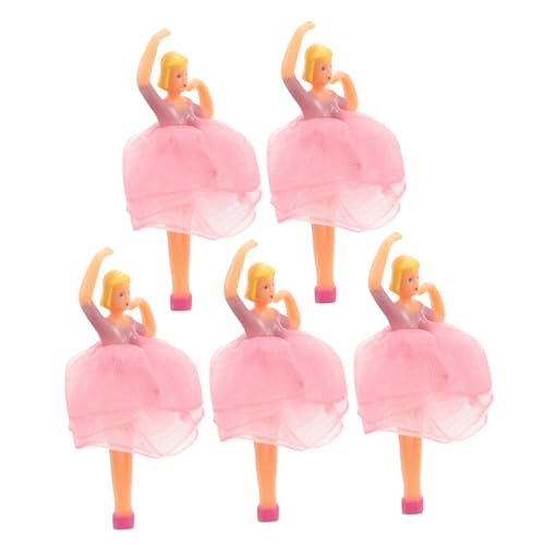 KONTONTY 5Stücke Teiliges Ballettpuppen für Spieluhren Dekorative Balletttänzerin Figuren und Puppendekor für Sammler und Kinderzimmergestaltung von KONTONTY